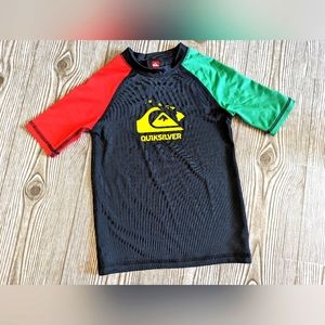 Quiksilver Boys Rash Guard Swim Shirt Size 5